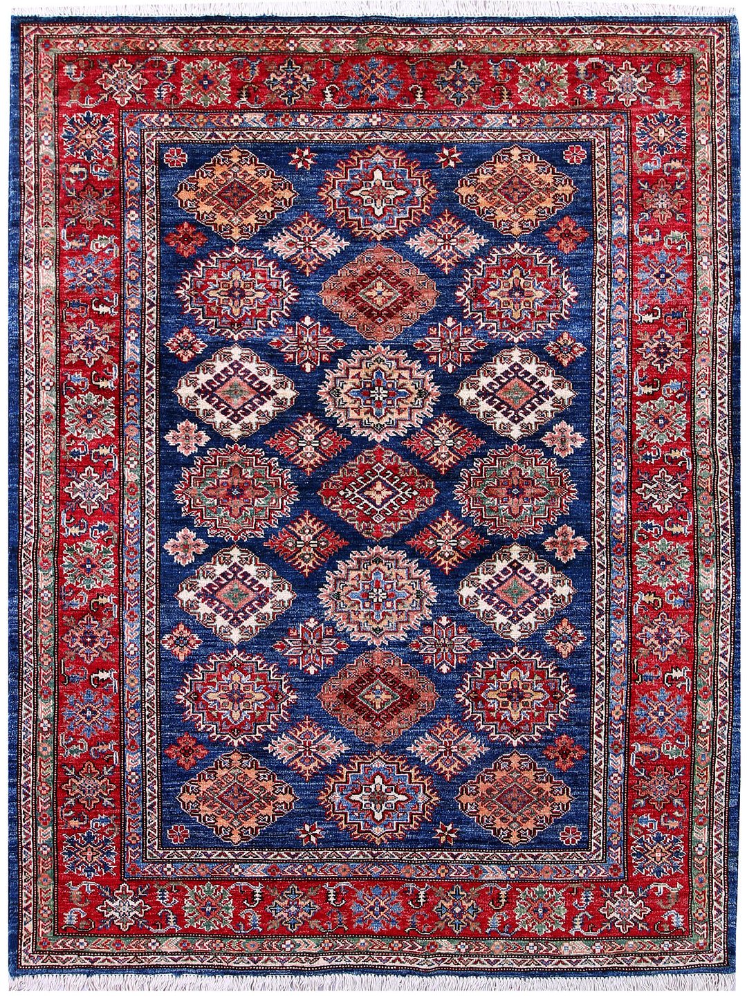 Medium Blue Kazak 5' 2 x 6' 8 - No. 57217 - ALRUG Rug Store
