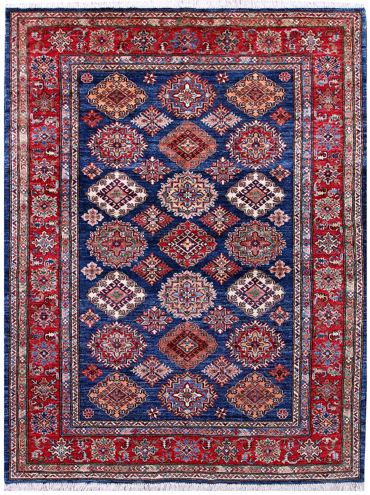 Medium Blue Kazak 5' 2 x 6' 8 - No. 57217 - ALRUG Rug Store