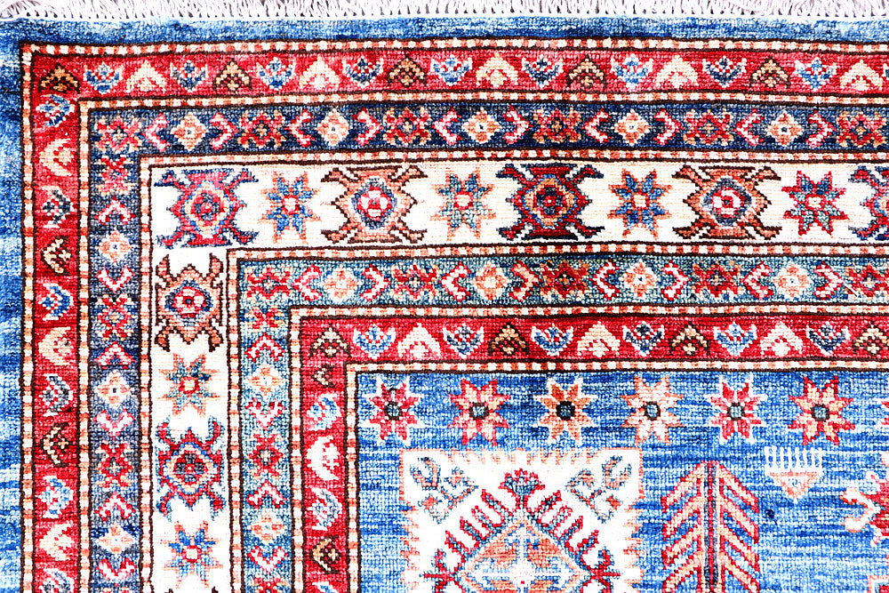Dodger Blue Kazak 4' 11 x 6' 10 - No. 57218 - ALRUG Rug Store