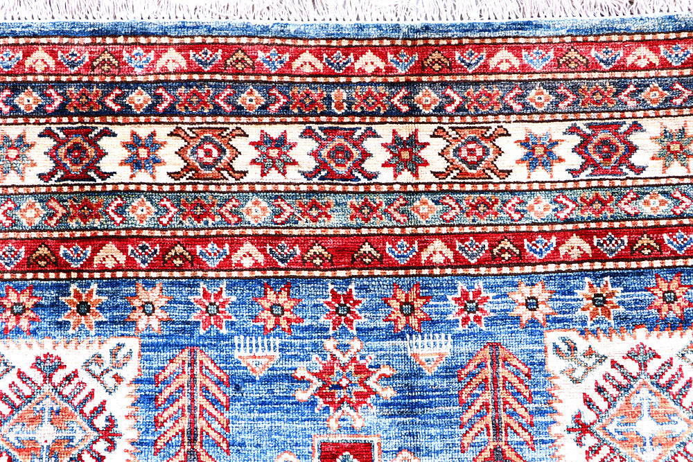 Dodger Blue Kazak 4' 11 x 6' 10 - No. 57218 - ALRUG Rug Store