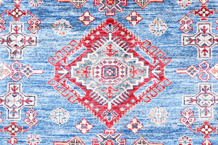 Dodger Blue Kazak 4' 11 x 6' 10 - No. 57218 - ALRUG Rug Store