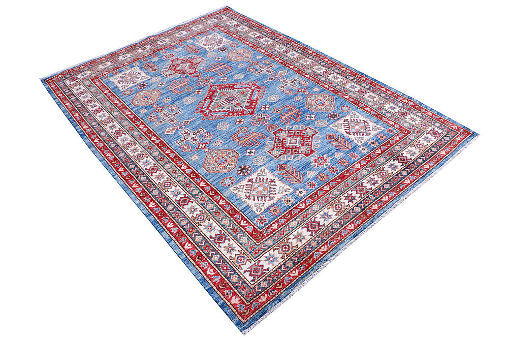 Dodger Blue Kazak 4' 11 x 6' 10 - No. 57218 - ALRUG Rug Store