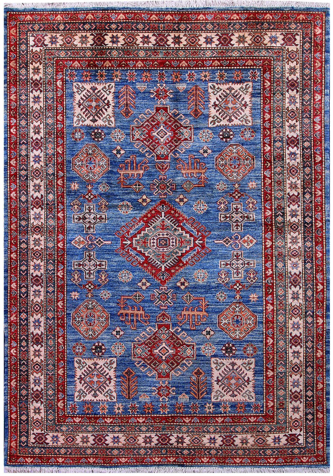 Dodger Blue Kazak 4' 11 x 6' 10 - No. 57218 - ALRUG Rug Store
