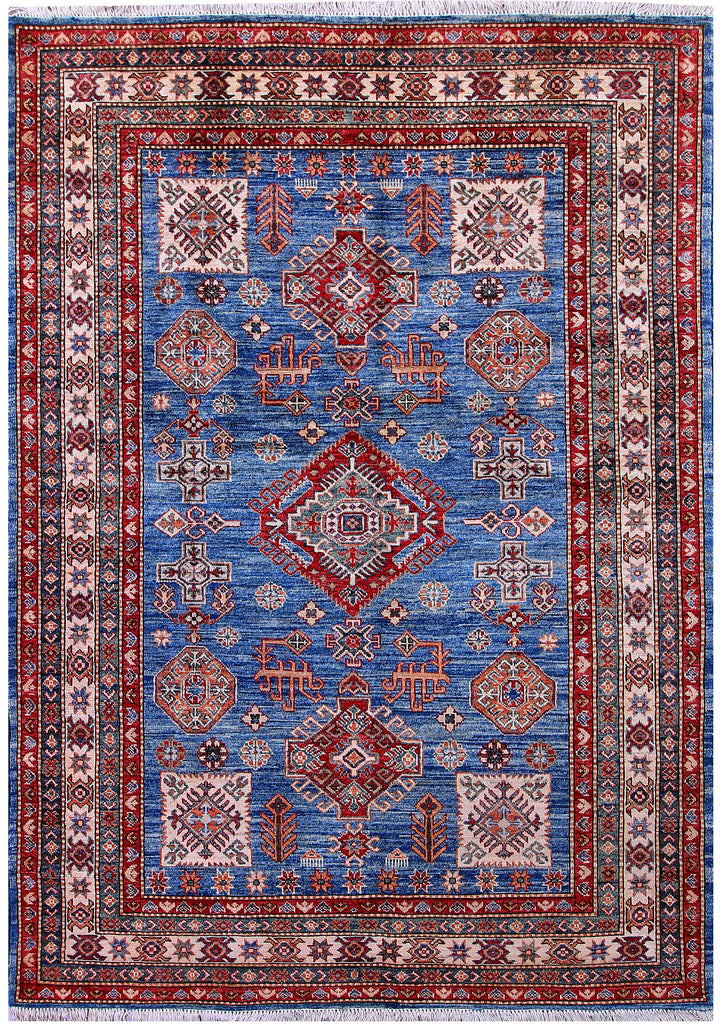 Dodger Blue Kazak 4' 11 x 6' 10 - No. 57218 - ALRUG Rug Store