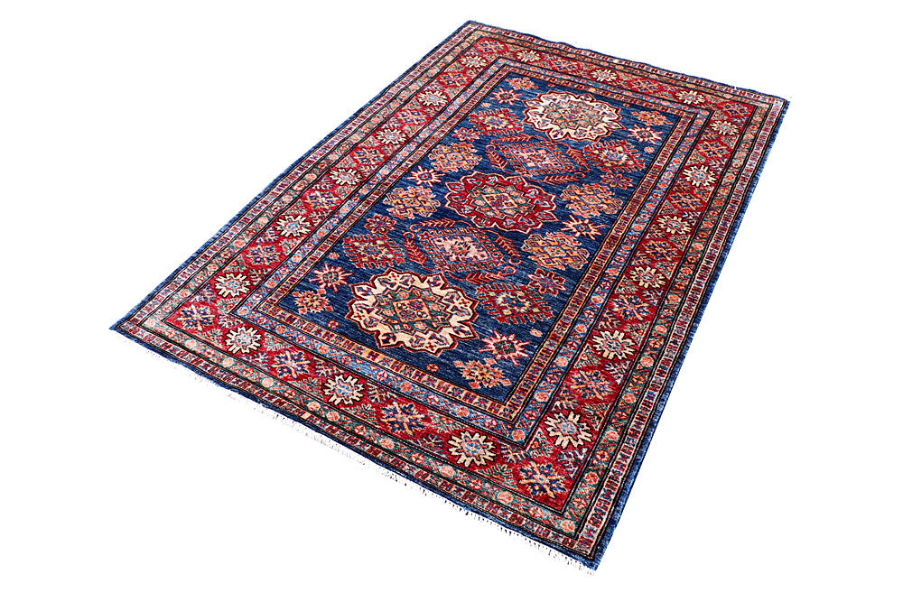 Dark Blue Kazak 4' x 5' 10 - No. 57222 - ALRUG Rug Store