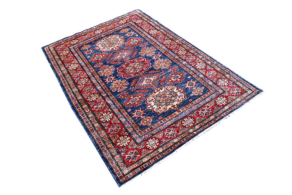 Dark Blue Kazak 4' x 5' 10 - No. 57222 - ALRUG Rug Store