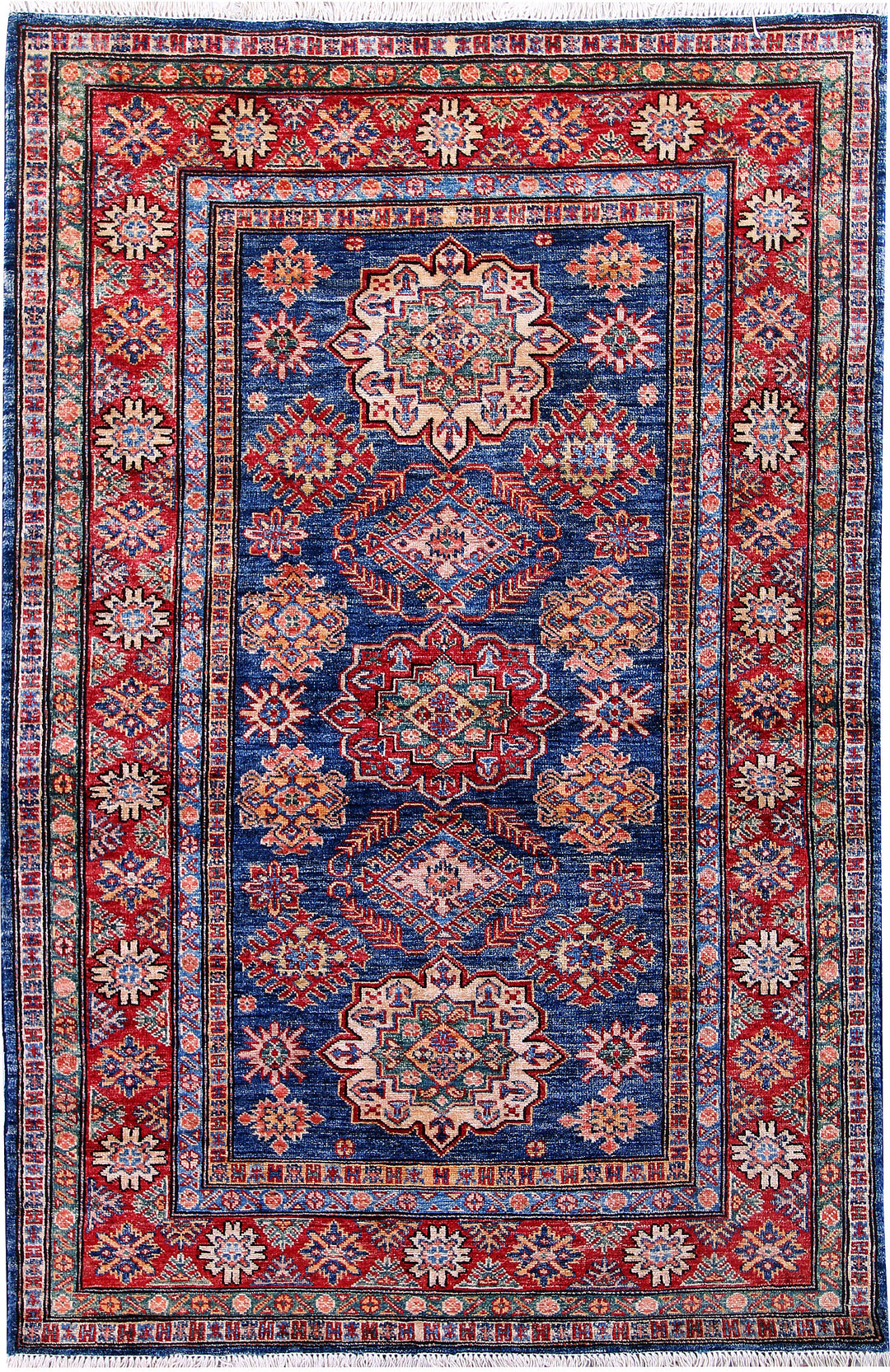 Dark Blue Kazak 4' x 5' 10 - No. 57222 - ALRUG Rug Store