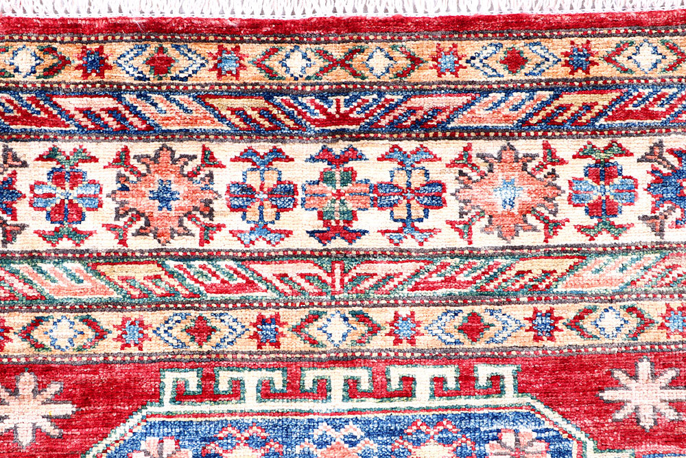 Firebrick Kazak 3' 11 x 5' 10 - No. 57223 - ALRUG Rug Store