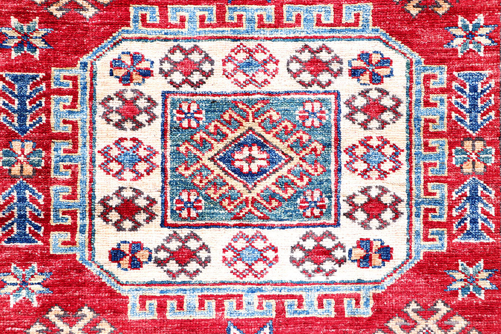 Firebrick Kazak 3' 11 x 5' 10 - No. 57223 - ALRUG Rug Store