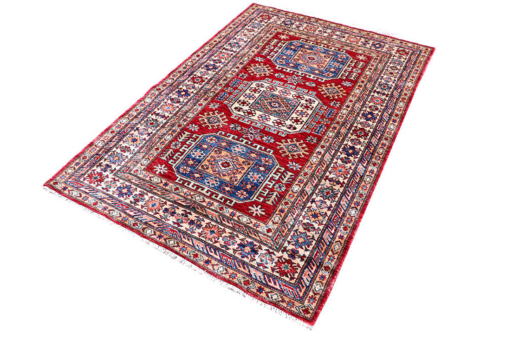 Firebrick Kazak 3' 11 x 5' 10 - No. 57223 - ALRUG Rug Store