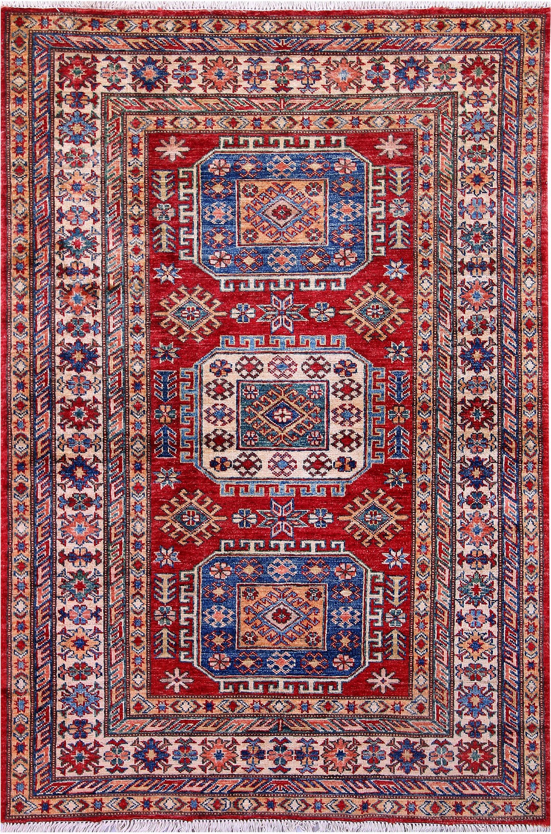 Firebrick Kazak 3' 11 x 5' 10 - No. 57223 - ALRUG Rug Store