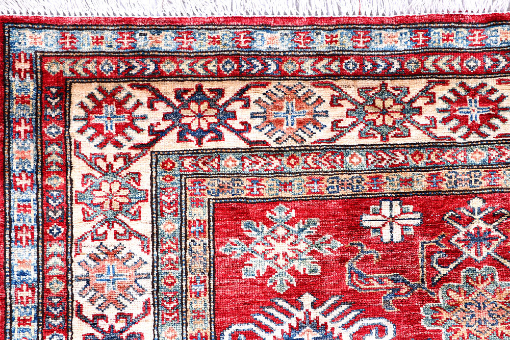Firebrick Kazak 3' 11 x 5' 9 - No. 57227 - ALRUG Rug Store