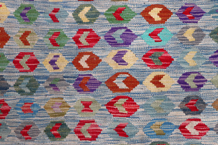 Multi Colored Kilim 5' 2 x 8' 2 - No. 57228 - ALRUG Rug Store