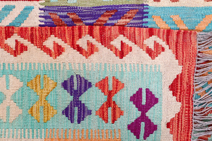 Multi Colored Kilim 5' 8 x 8' 6 - No. 57229 - ALRUG Rug Store