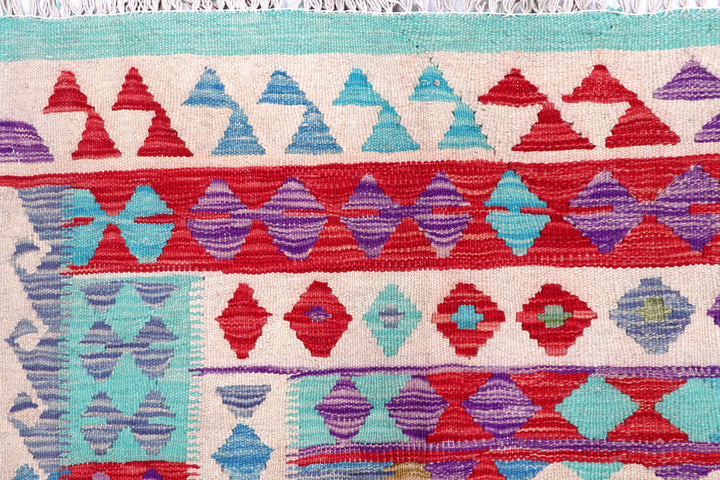 Multi Colored Kilim 5' 10 x 8' 2 - No. 57230 - ALRUG Rug Store