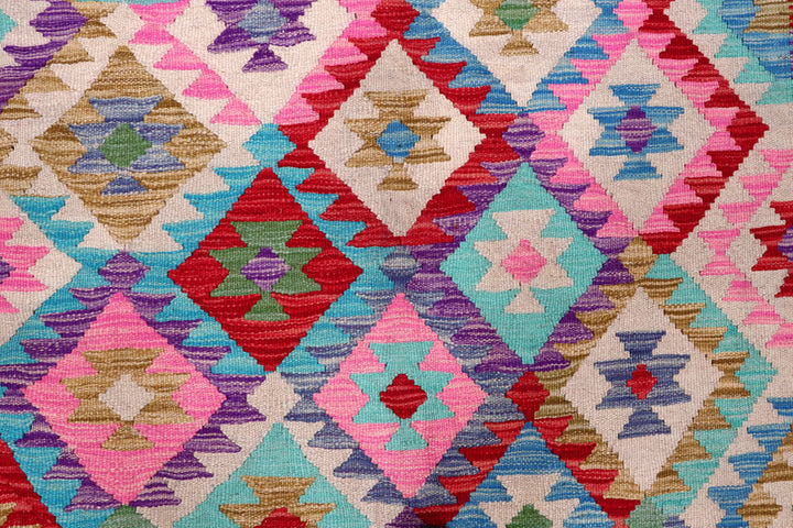 Multi Colored Kilim 5' 10 x 8' 2 - No. 57230 - ALRUG Rug Store