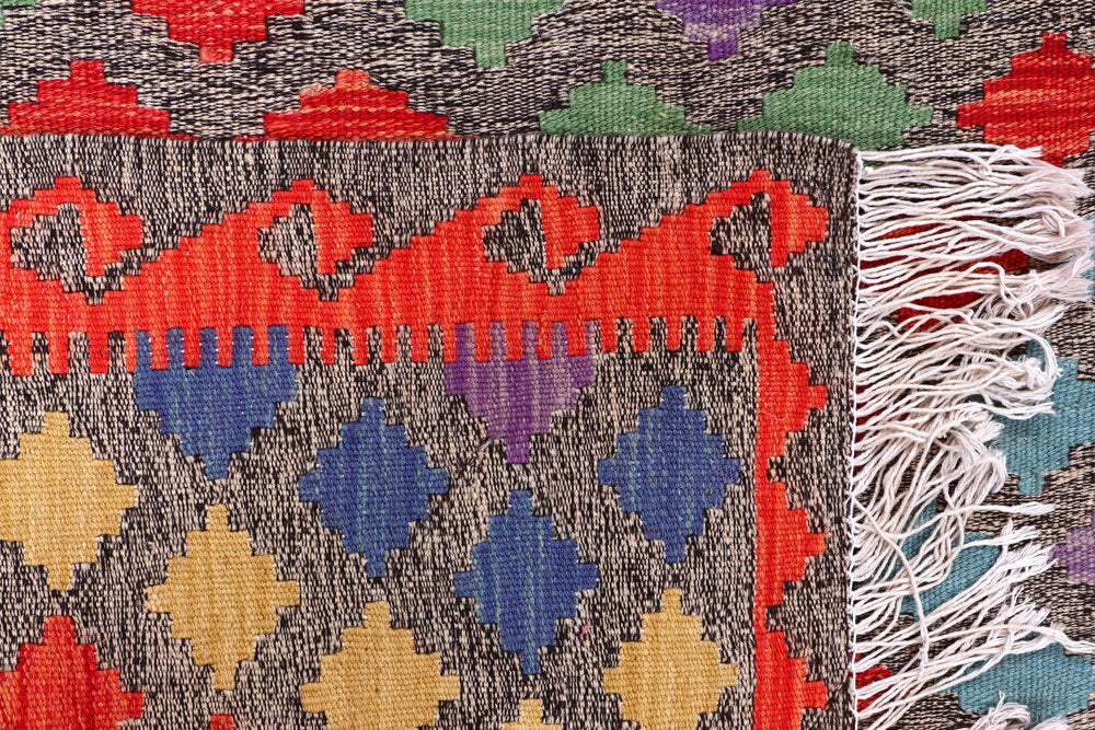 Multi Colored Kilim 5' 2 x 7' 10 - No. 57231 - ALRUG Rug Store