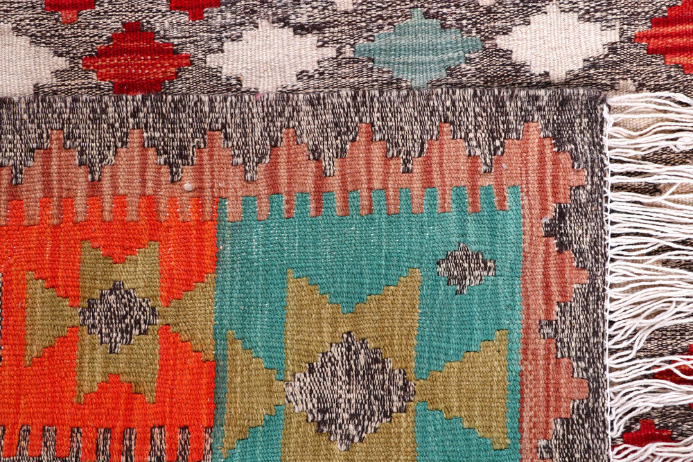 Multi Colored Kilim 5' 6 x 7' 9 - No. 57233 - ALRUG Rug Store