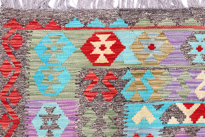 Multi Colored Kilim 5' 9 x 8' 4 - No. 57234 - ALRUG Rug Store