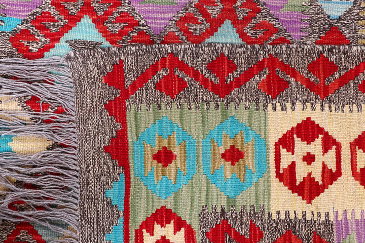 Multi Colored Kilim 5' 9 x 8' 4 - No. 57234 - ALRUG Rug Store