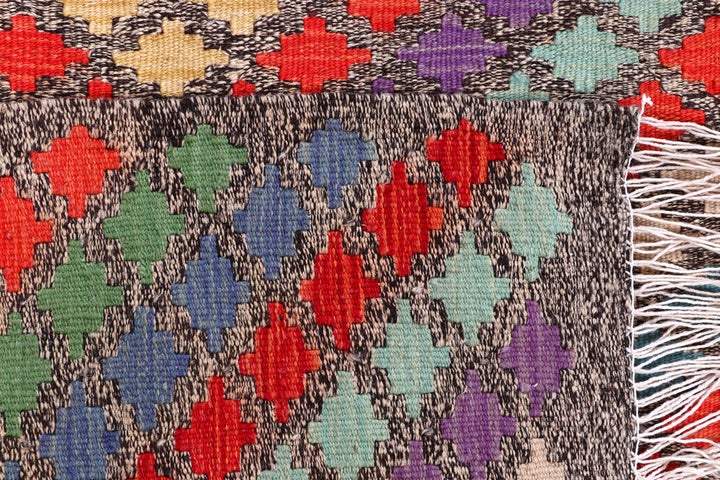 Multi Colored Kilim 5' 8 x 7' 9 - No. 57235 - ALRUG Rug Store