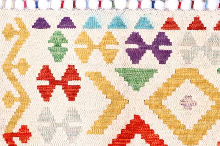 Multi Colored Kilim 5' 5 x 8' - No. 57236 - ALRUG Rug Store