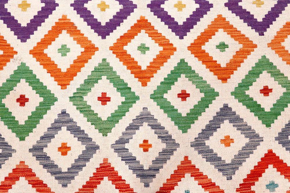 Multi Colored Kilim 5' 5 x 8' - No. 57236 - ALRUG Rug Store