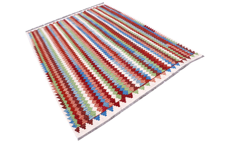 Multi Colored Kilim 5' 5 x 8' - No. 57237 - ALRUG Rug Store