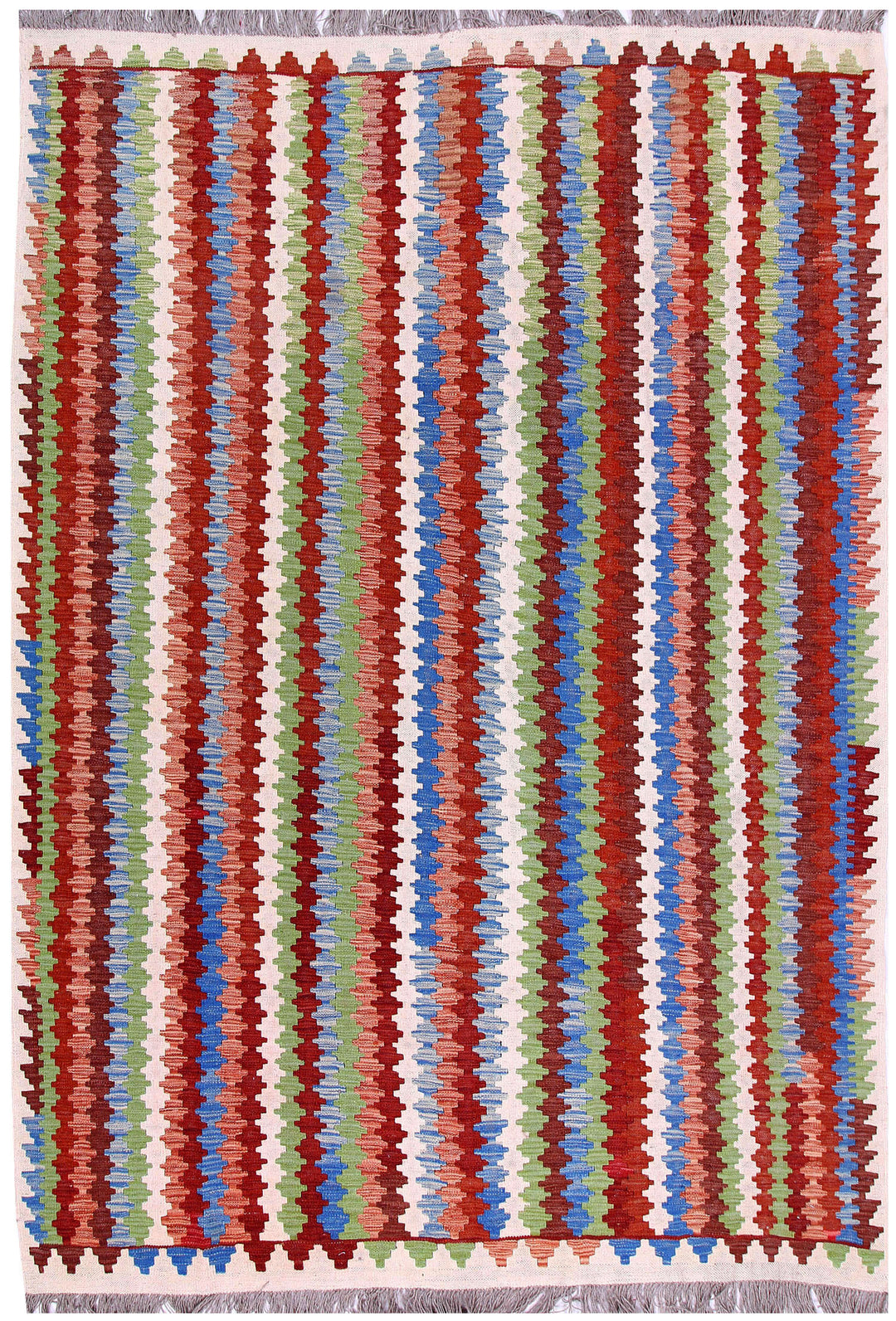 Multi Colored Kilim 5' 5 x 8' - No. 57237 - ALRUG Rug Store