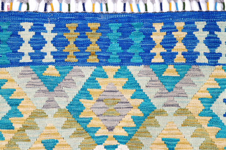 Multi Colored Kilim 5' 9 x 8' 1 - No. 57238 - ALRUG Rug Store