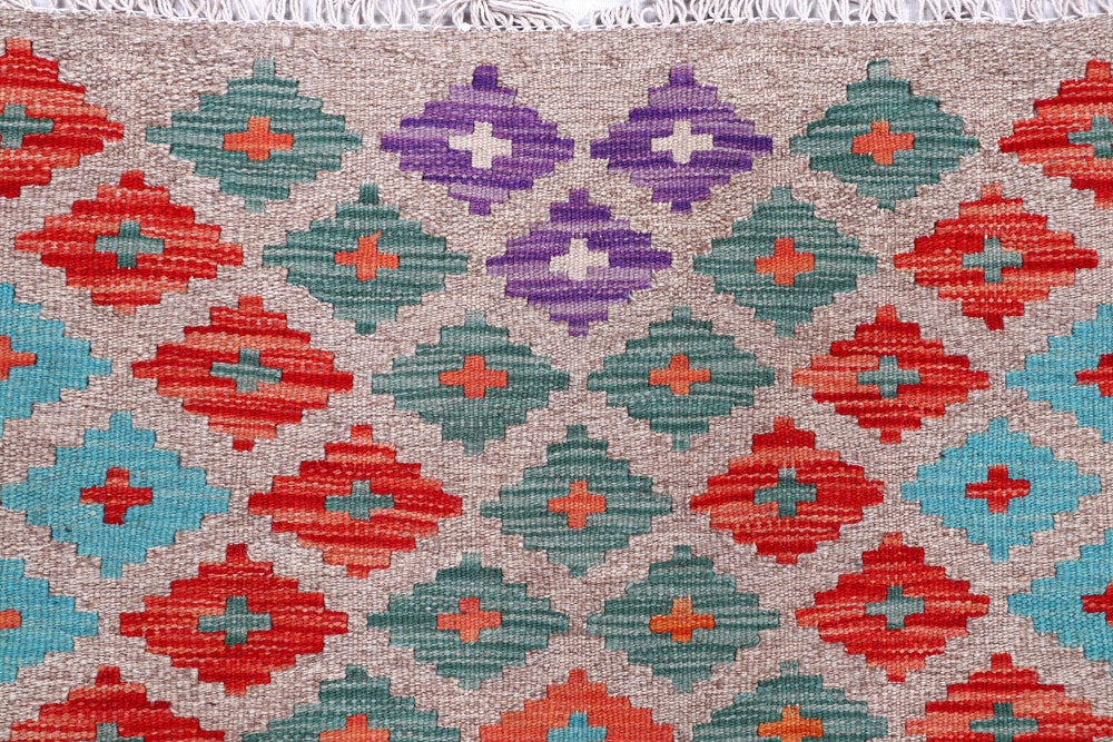 Multi Colored Kilim 5' 9 x 7' 10 - No. 57239 - ALRUG Rug Store