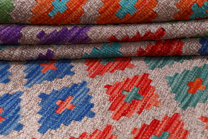 Multi Colored Kilim 5' 9 x 7' 10 - No. 57239 - ALRUG Rug Store