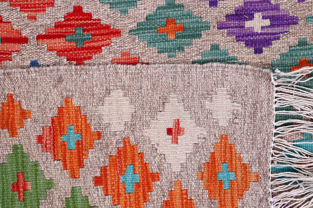 Multi Colored Kilim 5' 9 x 7' 10 - No. 57239 - ALRUG Rug Store