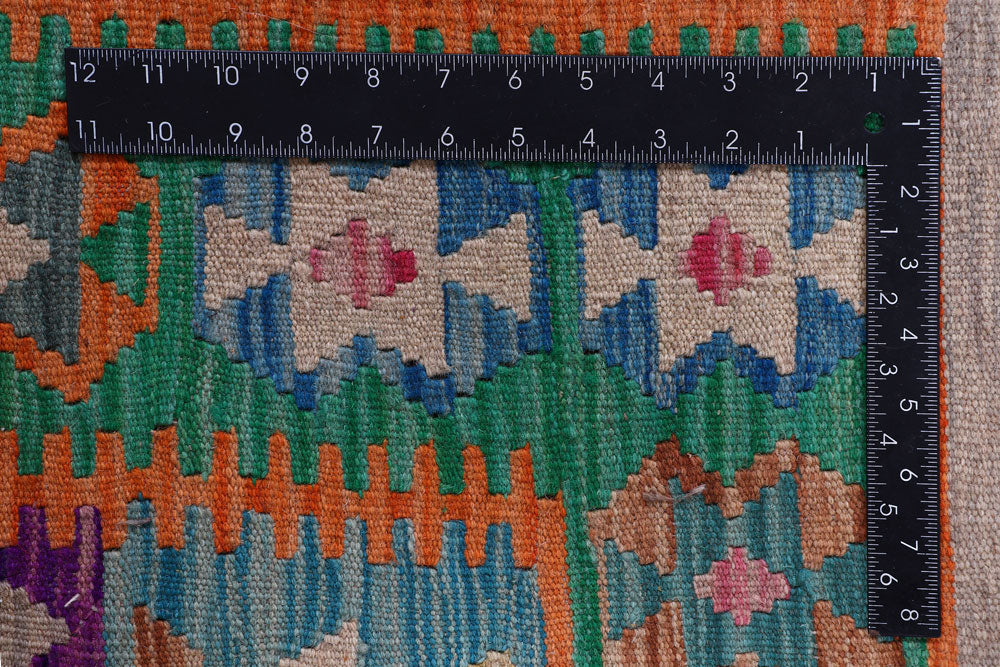 Multi Colored Kilim 5' 10 x 8' 2 - No. 57240 - ALRUG Rug Store