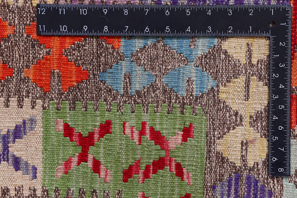 Multi Colored Kilim 4' 11 x 8' 3 - No. 57241 - ALRUG Rug Store