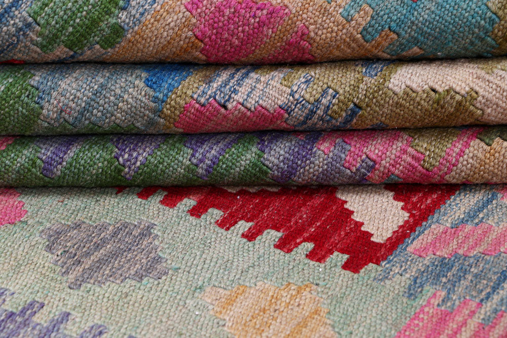 Multi Colored Kilim 5' 7 x 7' 6 - No. 57242 - ALRUG Rug Store