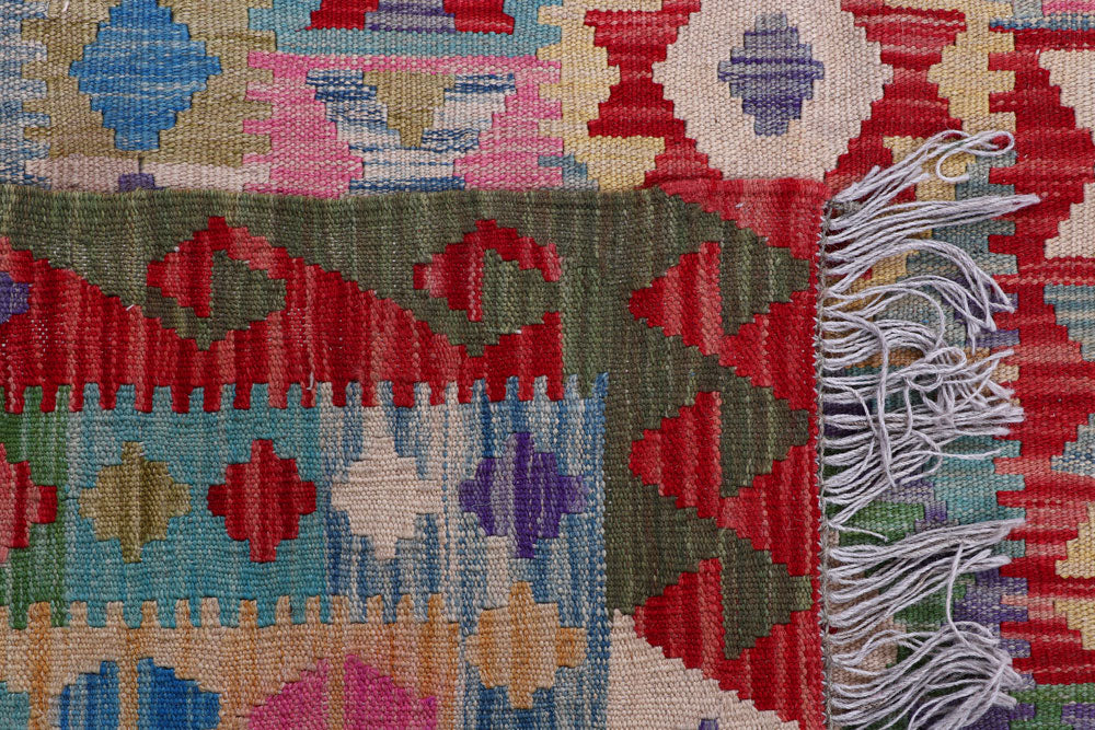 Multi Colored Kilim 5' 7 x 7' 6 - No. 57242 - ALRUG Rug Store