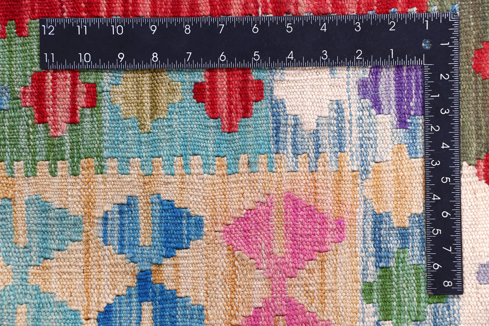 Multi Colored Kilim 5' 7 x 7' 6 - No. 57242 - ALRUG Rug Store