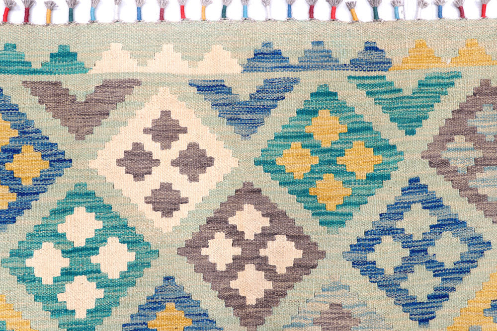Multi Colored Kilim 5' 8 x 7' 10 - No. 57243 - ALRUG Rug Store