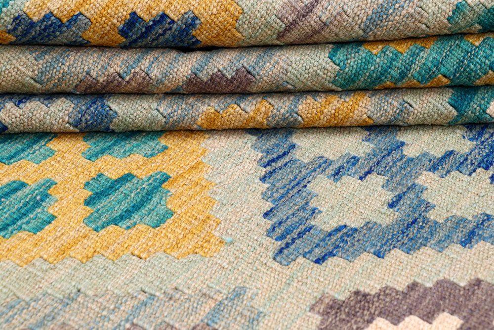 Multi Colored Kilim 5' 8 x 7' 10 - No. 57243 - ALRUG Rug Store