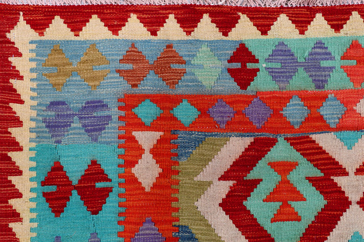Multi Colored Kilim 5' 7 x 7' 9 - No. 57244 - ALRUG Rug Store