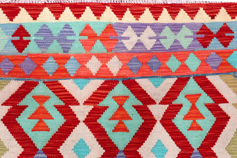 Multi Colored Kilim 5' 7 x 7' 9 - No. 57244 - ALRUG Rug Store