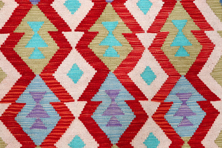 Multi Colored Kilim 5' 7 x 7' 9 - No. 57244 - ALRUG Rug Store
