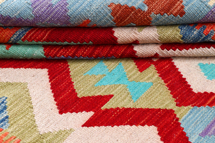 Multi Colored Kilim 5' 7 x 7' 9 - No. 57244 - ALRUG Rug Store