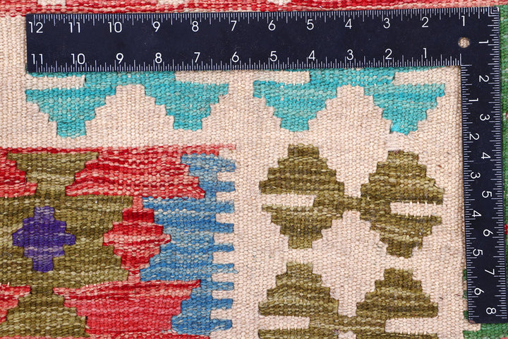 Multi Colored Kilim 5' 9 x 8' - No. 57245 - ALRUG Rug Store
