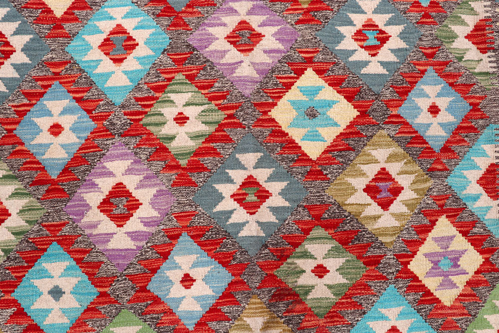 Multi Colored Kilim 5' 9 x 7' 9 - No. 57246 - ALRUG Rug Store