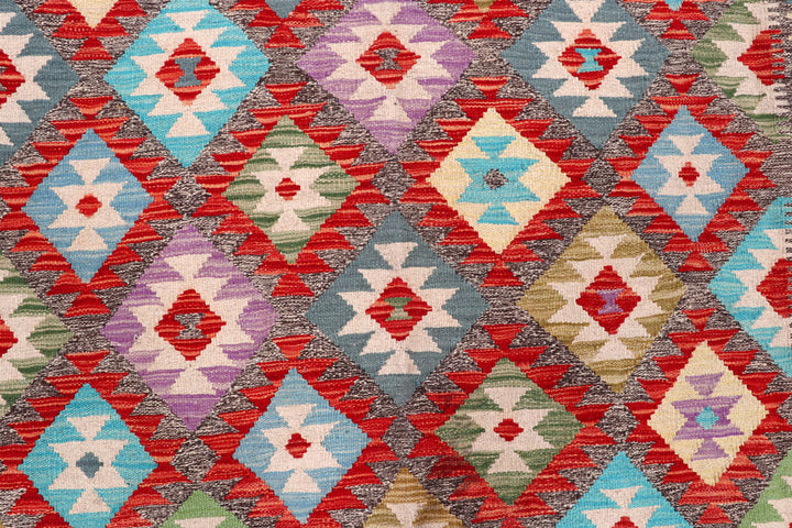 Multi Colored Kilim 5' 9 x 7' 9 - No. 57246 - ALRUG Rug Store