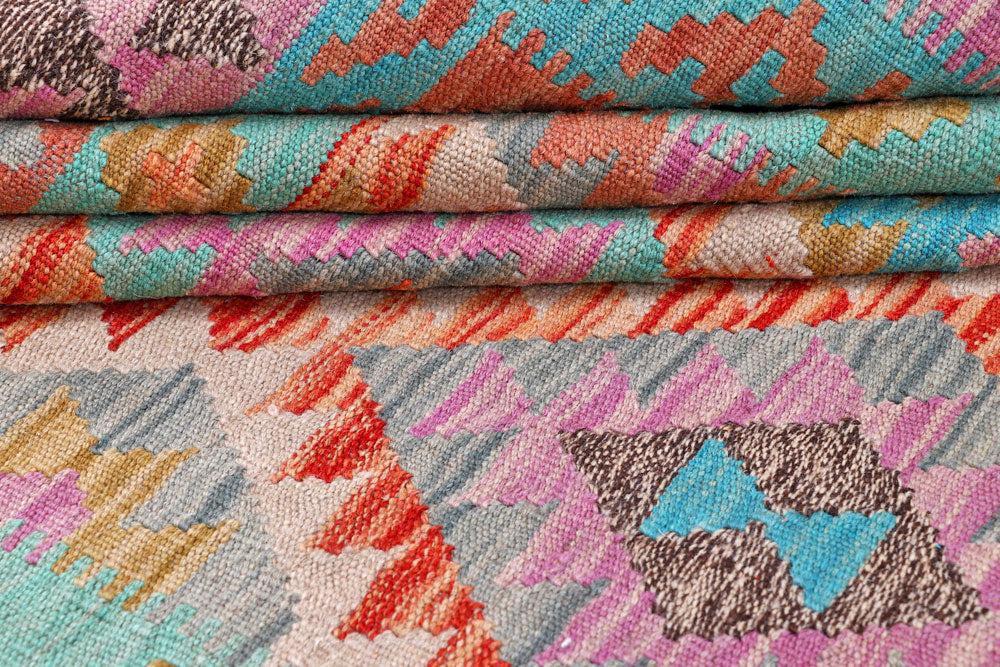 Multi Colored Kilim 5' 9 x 7' 8 - No. 57248 - ALRUG Rug Store