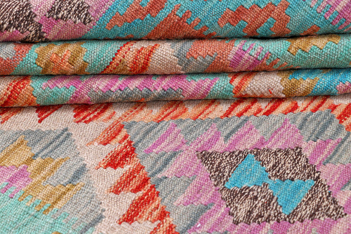 Multi Colored Kilim 5' 9 x 7' 8 - No. 57248 - ALRUG Rug Store