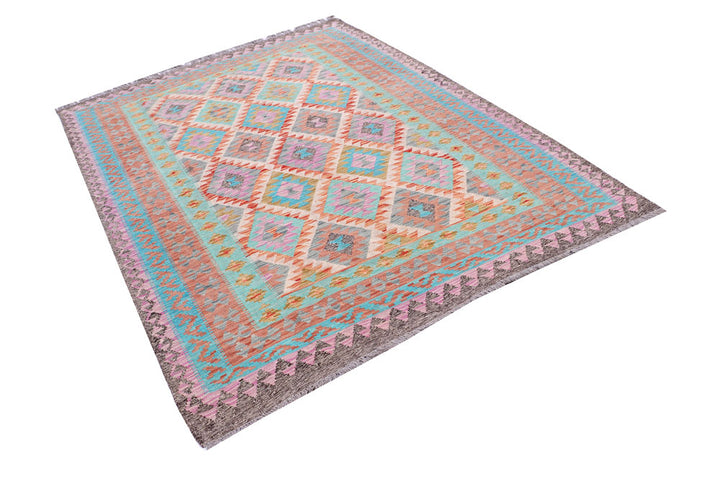 Multi Colored Kilim 5' 9 x 7' 8 - No. 57248 - ALRUG Rug Store